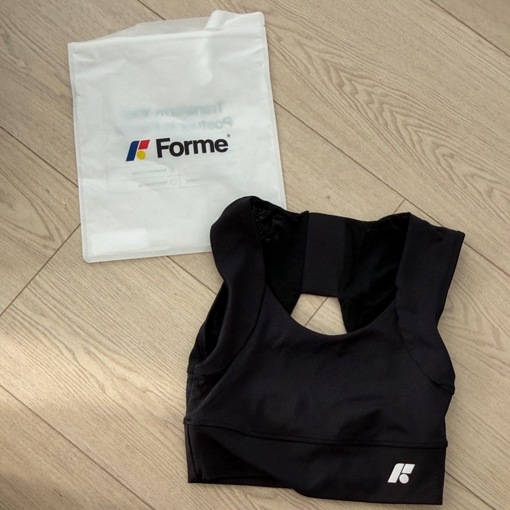 NEW Forme Power Black Posture Sports Bra